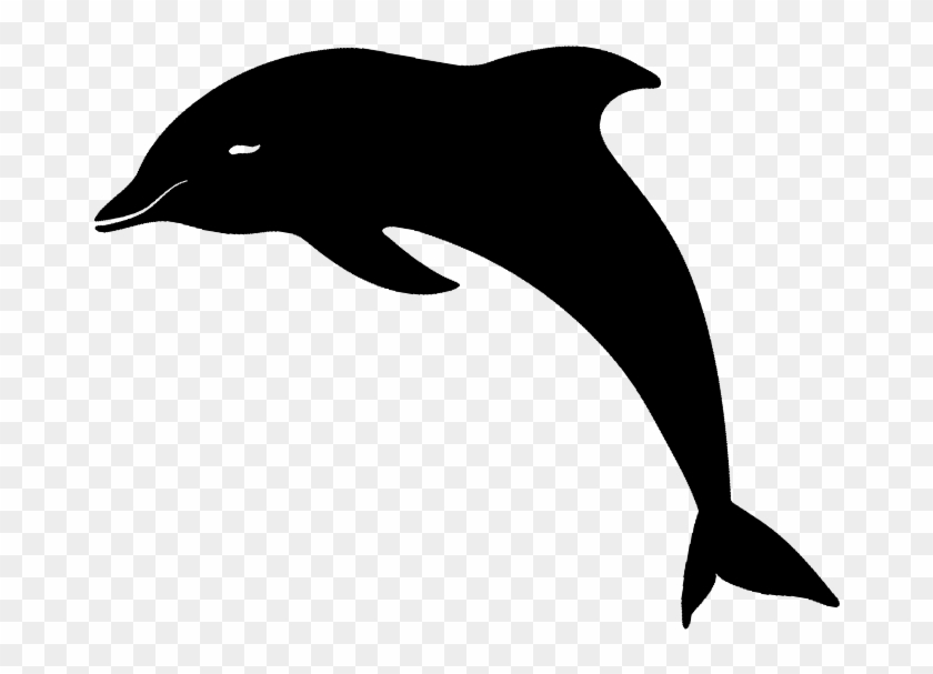 #mq #black #dolphin #silhouette #animal - Common Bottlenose Dolphin Clipart