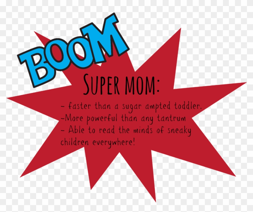 Mrs D Plus 3 Super Mom - Superhero Clip Art - Png Download