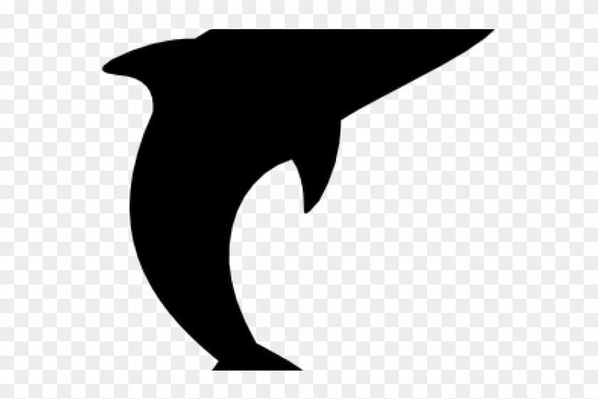 Silhouette Clipart Dolphin - Crescent - Png Download #3883176
