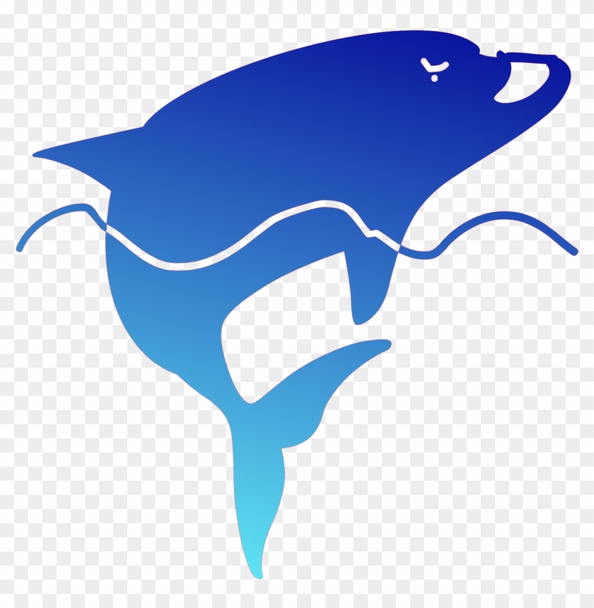 Dolphin Sea Blue - Ikan Lumba Lumba Animasi Clipart