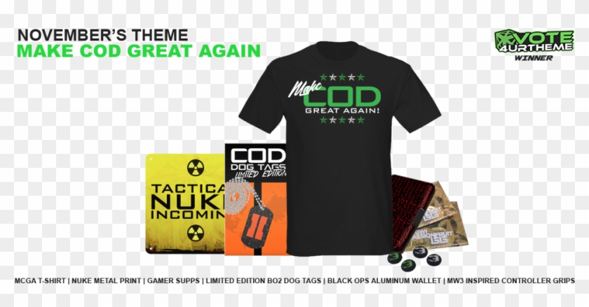November's Make Cod Great Again Gamercrate - Active Shirt Clipart #3883666