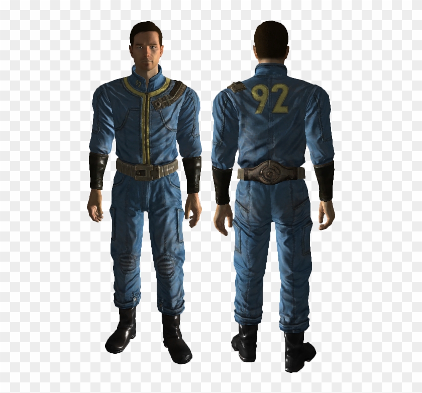 Vault 92 Back - Resident Evil 4 Leon Outfits Clipart #3883736