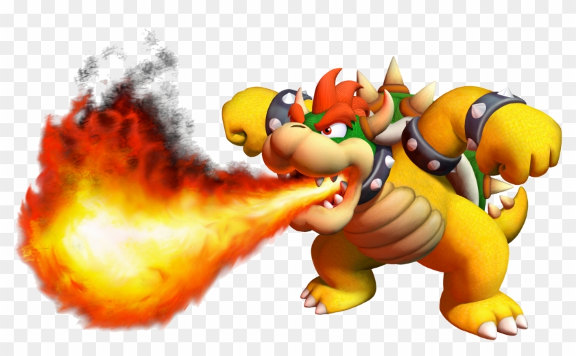 Image From Mario Breathing Png Plants Vs - Bowser Breathing Fire Clipart #3883775