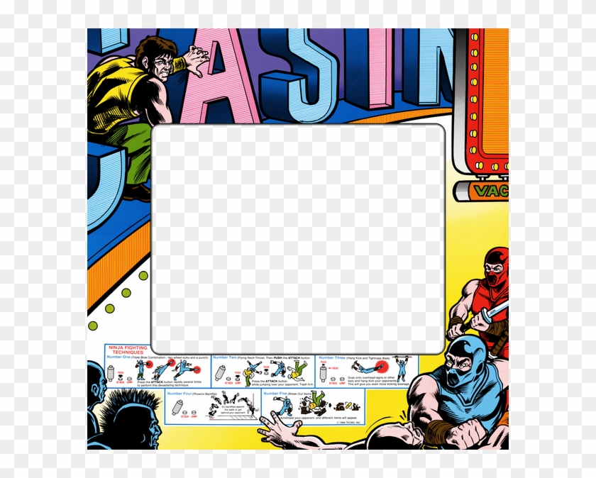 Ninja Gaiden Bezel - Shadow Warrior Mame Clipart