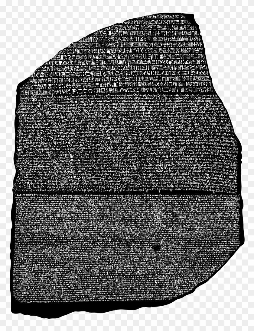 File - Rosetta Stone - Svg Clipart #3884465