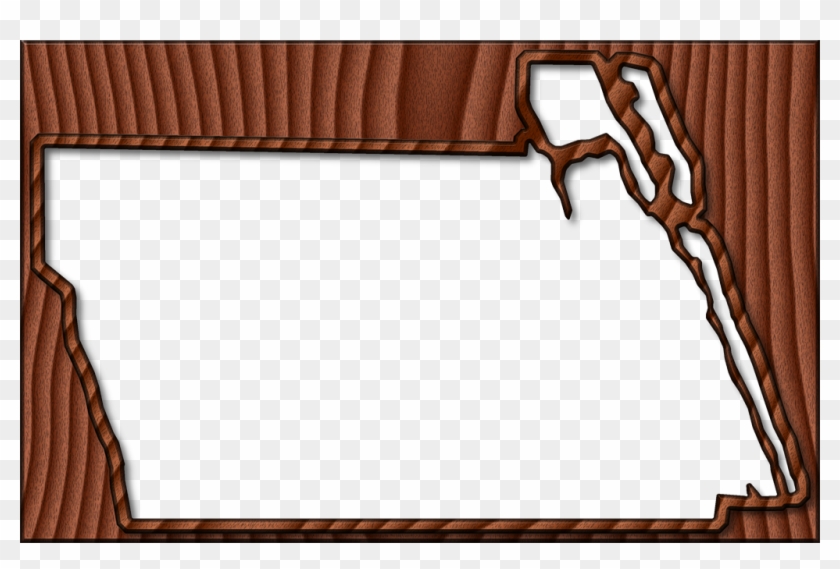 A Map Of Martin With The Map Area Carved From A Dark - Picture Frame Clipart #3884470