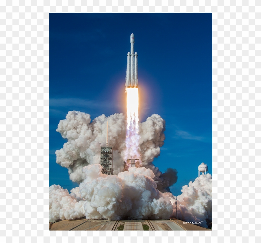 Visit - Spacex Falcon Heavy Clipart #3884890