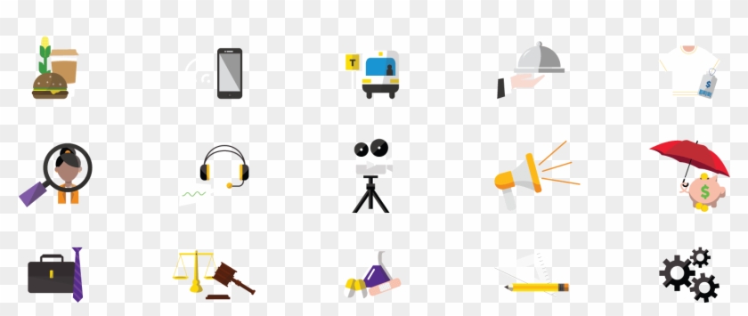 Rosetta Stone Infographic Icons - Graphic Design Clipart