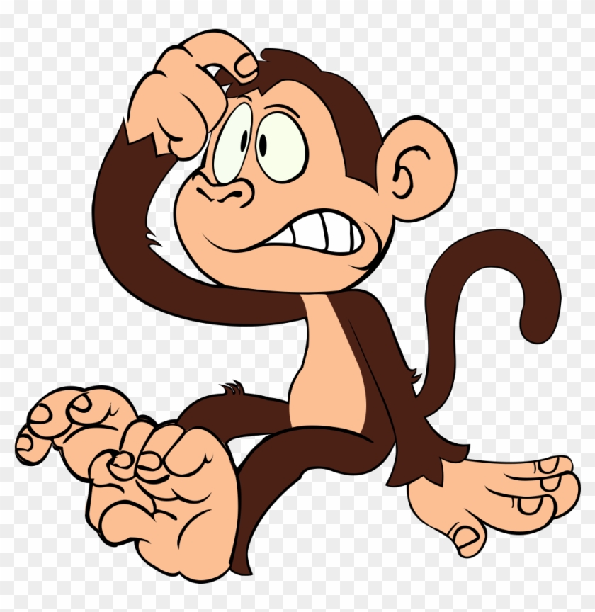 Monkey On Behance - Confused Cartoon Clipart