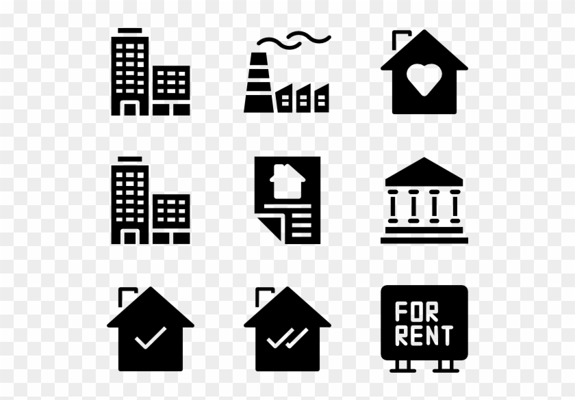 Buildings 120 Icons - Agile Icons Clipart