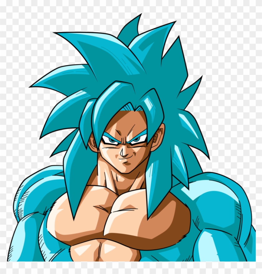 Goku Clipart Ssj4 - Goku Ssj Blue 4 - Png Download