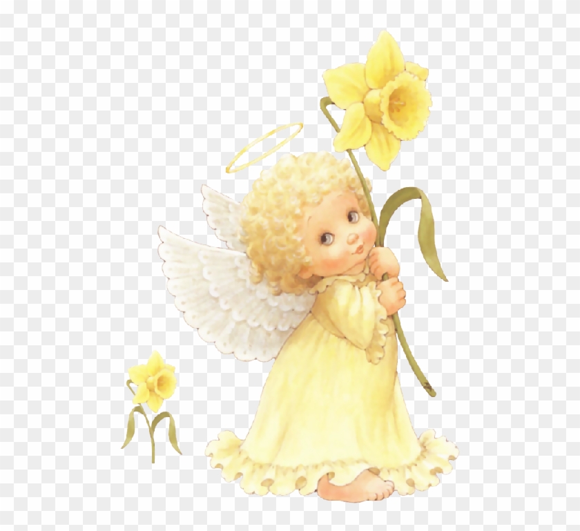 Angelito - Daffodils And Angels Clipart