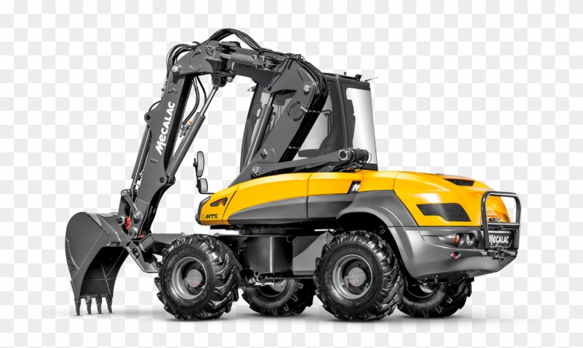 Wheel Excavator Loader - Mecalac Engin De Chantier Clipart