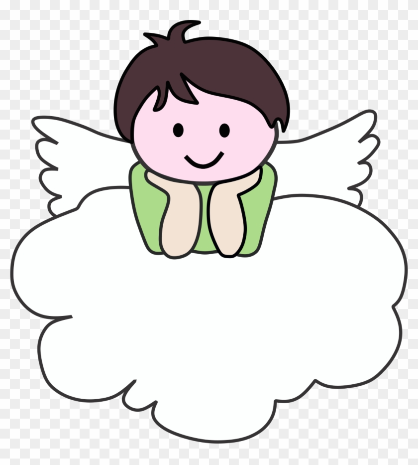 Este Lindo Angelito Espera A Que Lo Uses En Tus Próximos - Cartoon Clipart