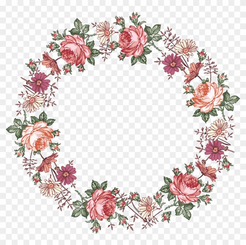 Rustic Flower Frame Clipart