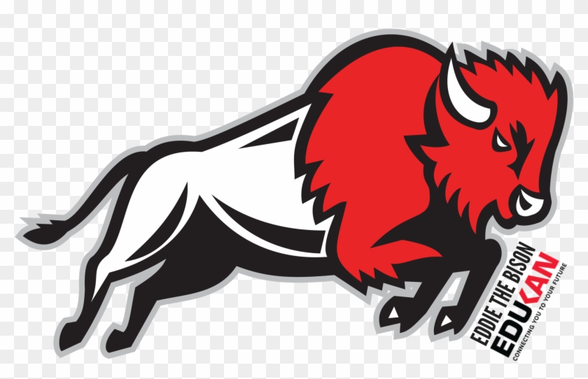 Eddie The Bison - Buffalo Jumping Clipart #3888271