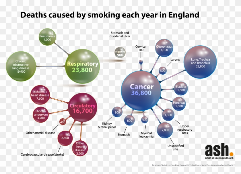 Deaths Caused By Smoking Each Year In England - Deaths Caused By Smoking Clipart #3888341