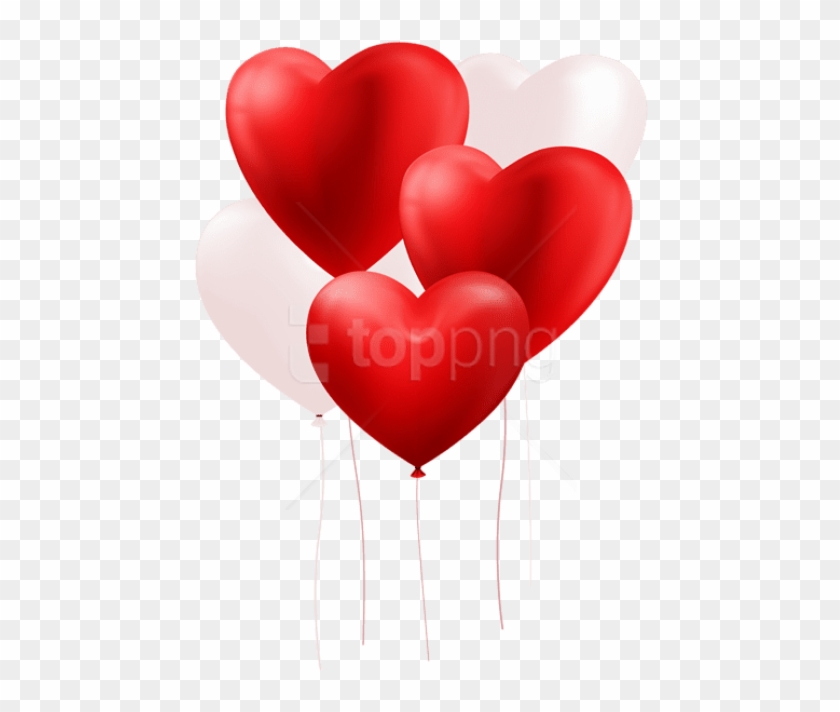 Free Png Download Heart Balloons Png Images Background - Portable Network Graphics Clipart #3888485