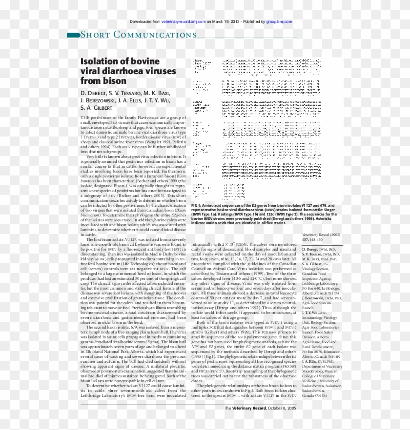 Isolation Of Bovine Viral Diarrhoea Viruses From Bison - Folio Twelve From Burchard Of Sion's De Locis Ac Mirabilibus Clipart #3888614
