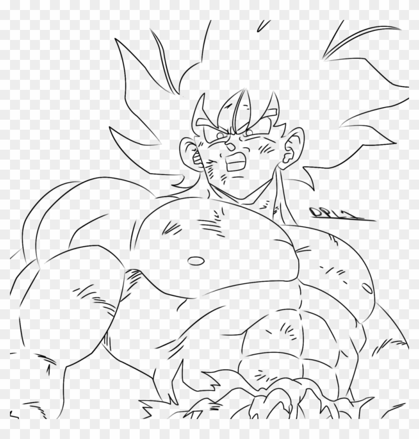 Cool Pan Colouring Pages Page Dragon Ball Super Saiyan - Super Saiyan Clipart