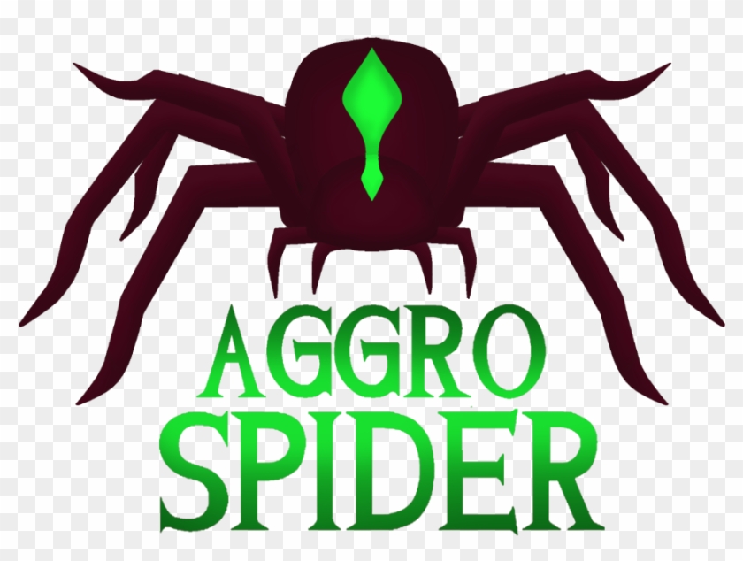 Aggro Spider Logo - Spider Clipart #3888909