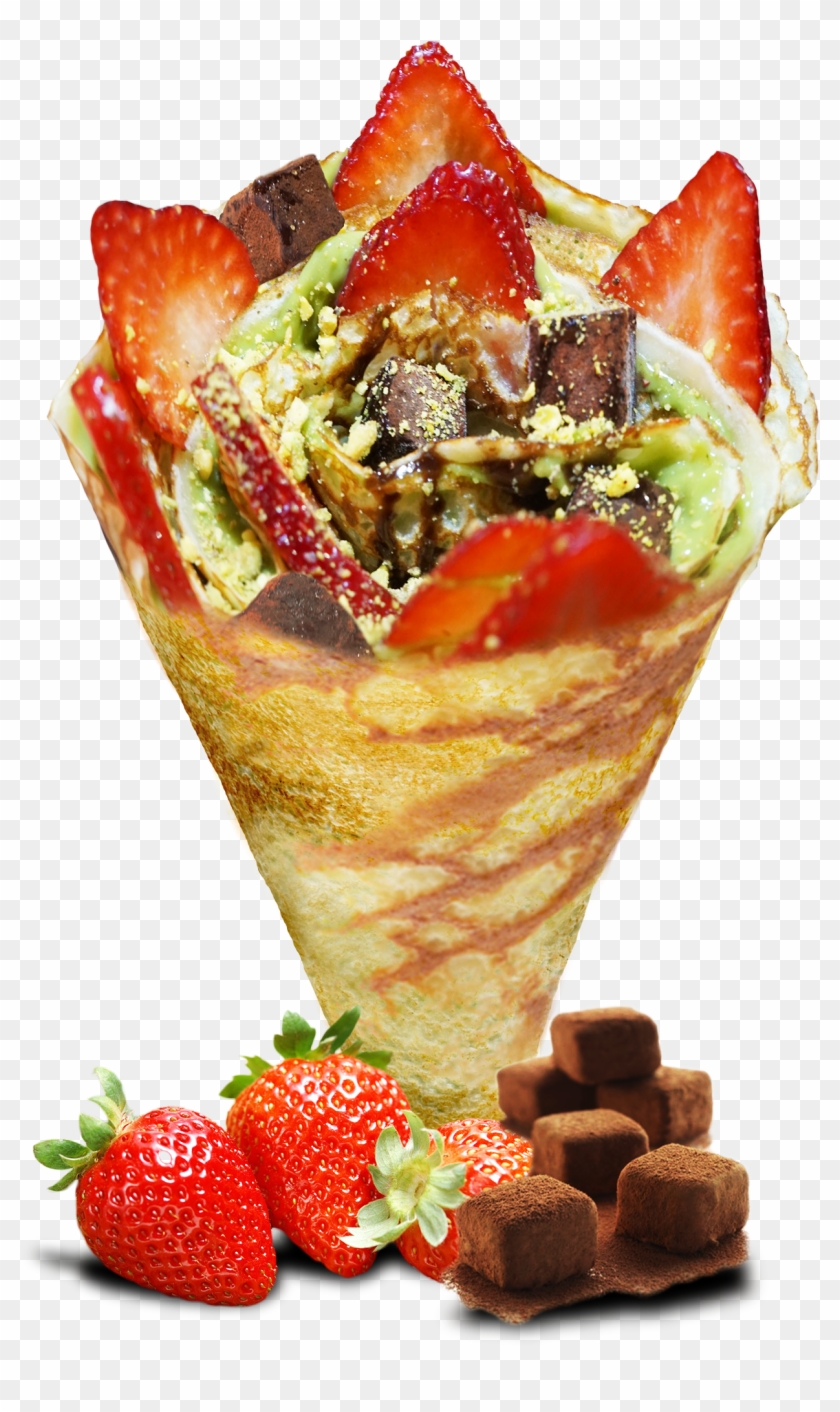 Matcha Chocolate Truffles - T Swirl Crepe Menu Clipart #3889439