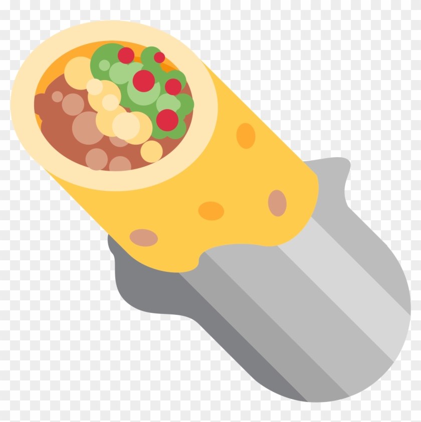 Burrito - Emoji Burrito Clipart #3890012