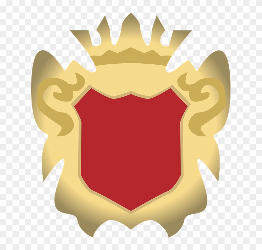 Coat Of Arms Shield Emblem Banner Historically - Schild Transparent Wappen Gold Clipart