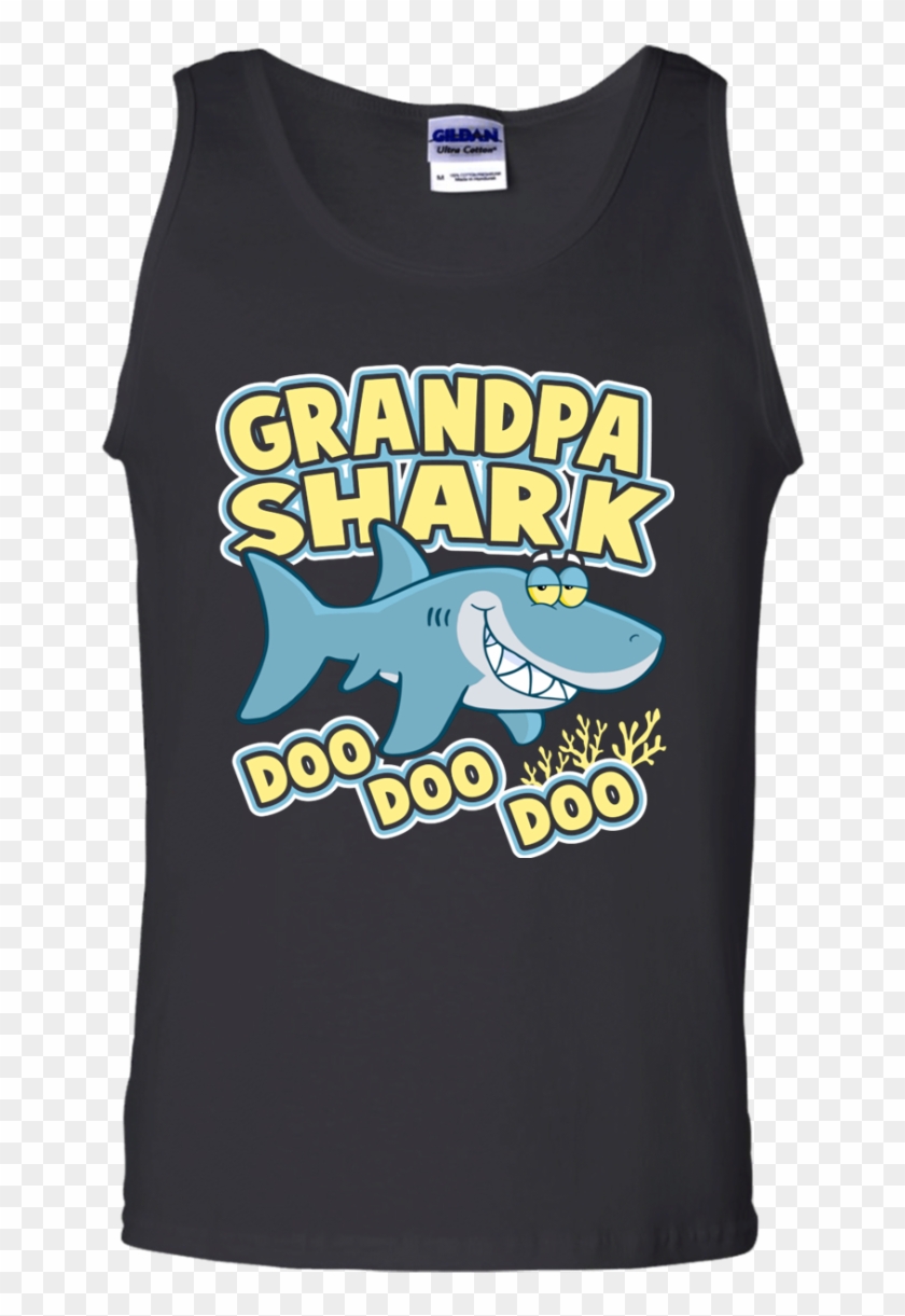Grandpa Shark Tank Top - Active Tank Clipart #3890384