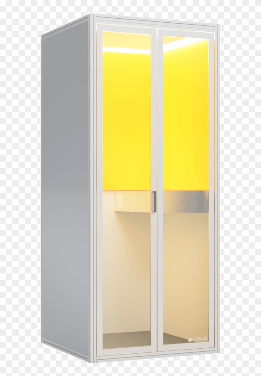 A Traditional Sized Phone Booth Accommodating One Person - Wardrobe Clipart