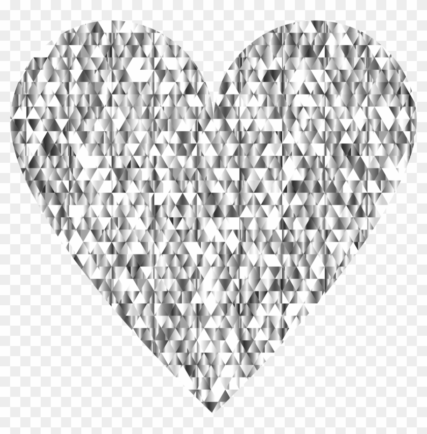 Diamond Heart Transparent Background Clipart #3892074