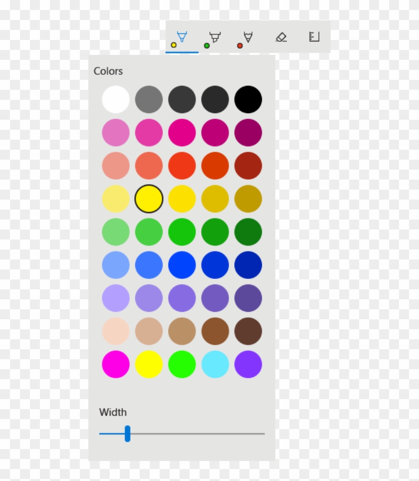 1 Inkbrushtypes - Color Picker Uwp Clipart #3892079
