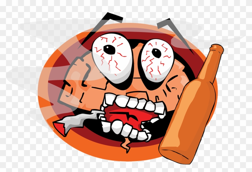 Brain Alcohol Smoking Cigarette Png Image - Brain Clipart #3892090