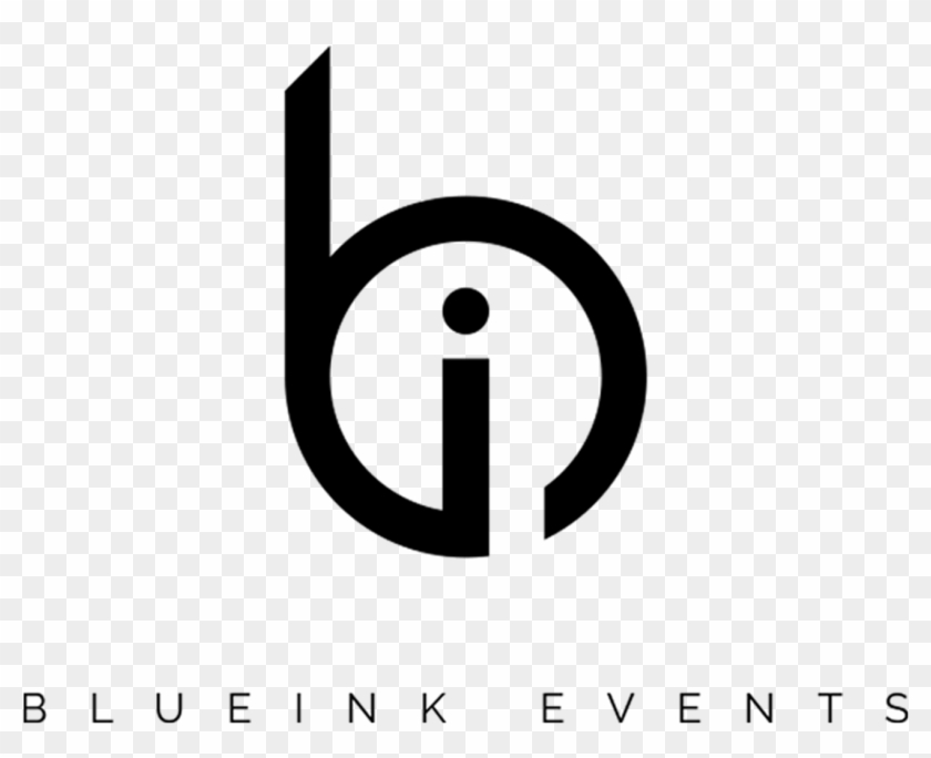 Black Blueink Logo With Text - Circle Clipart #3892178
