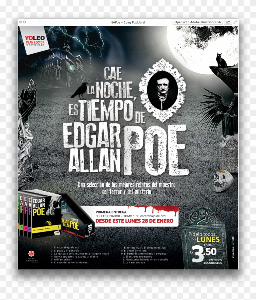 Yoleo “edgar Allan Poe” - Flyer Clipart