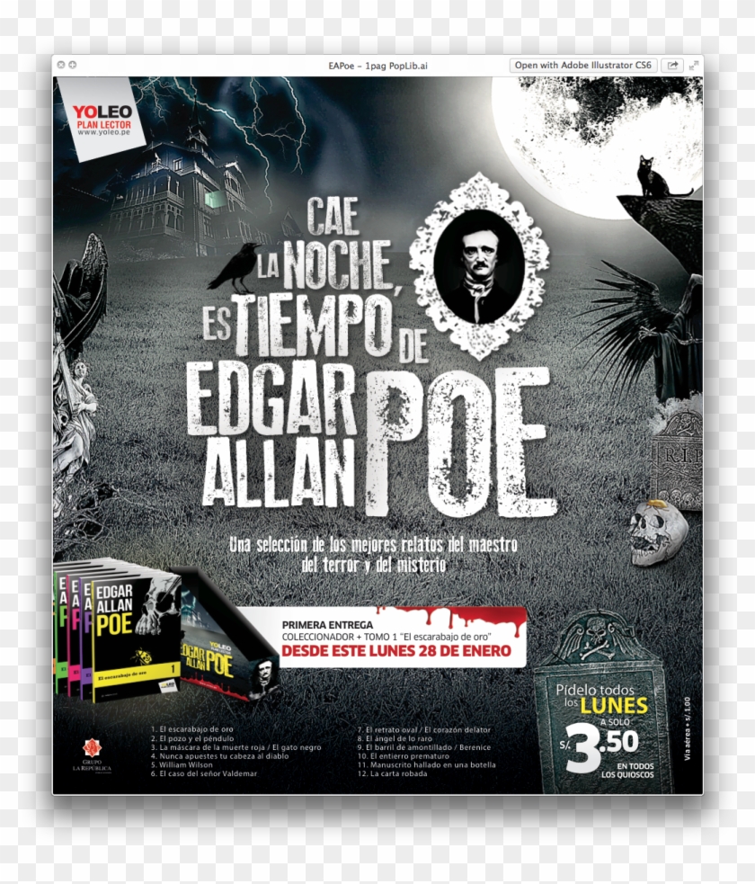 Yoleo “edgar Allan Poe” - Flyer Clipart #3892302