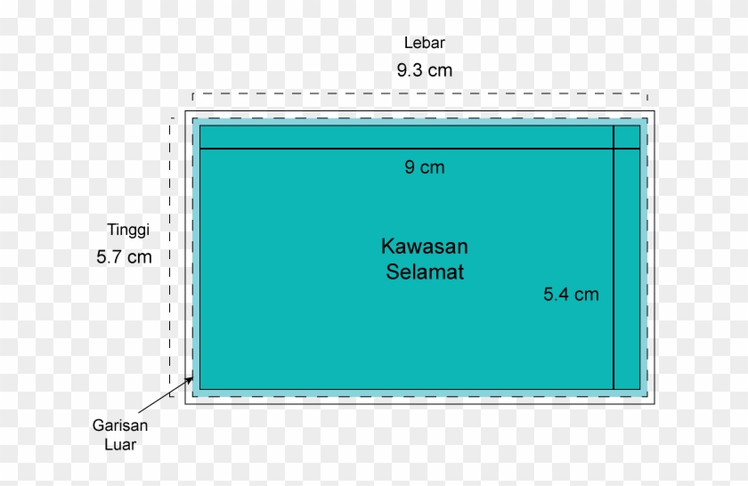Visiting Card Size Cm Clipart