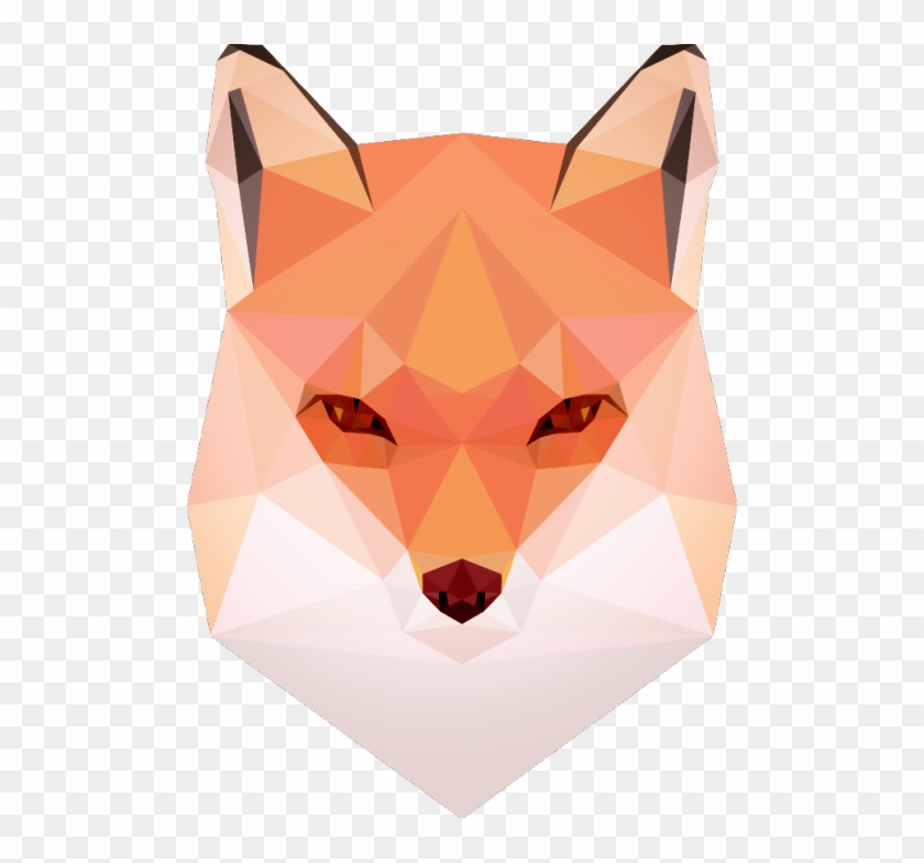 Cool "low-poly" Fox Artwork - Low Poly Fox Png Clipart