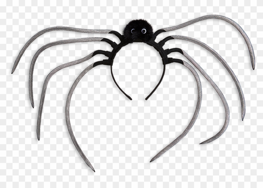 Alice Band With Spider Black - Insect Clipart
