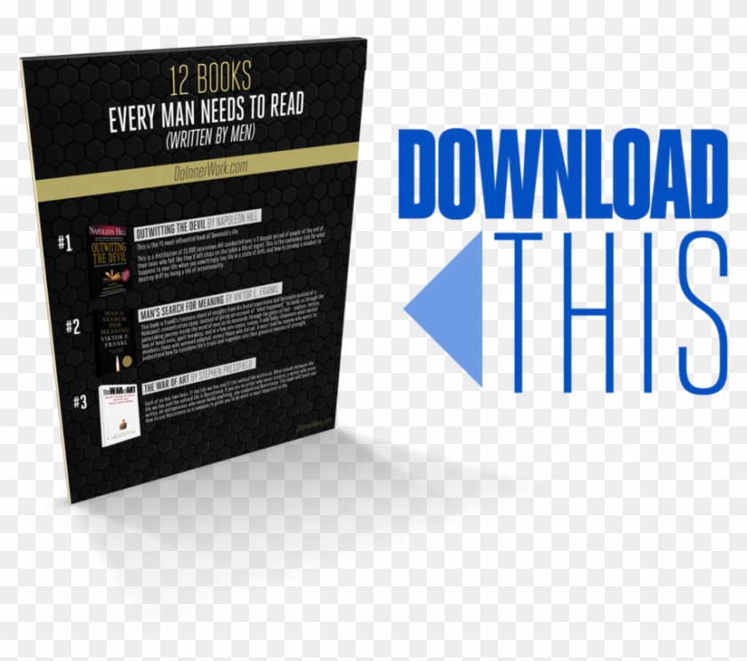 Download This 12 Books Every Man - Brochure Clipart
