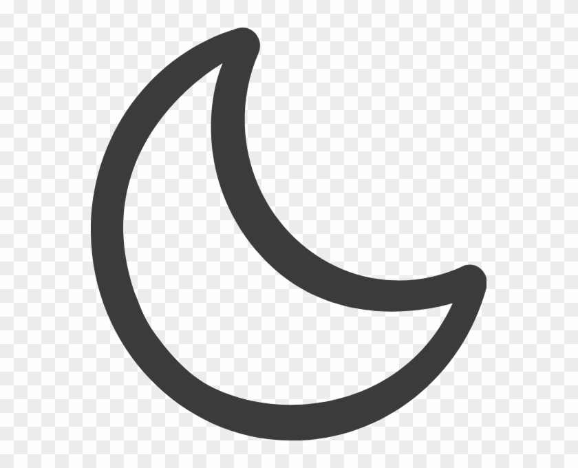 Crescent Vector Moon Sketch - Imagen De Una Media Luna Clipart