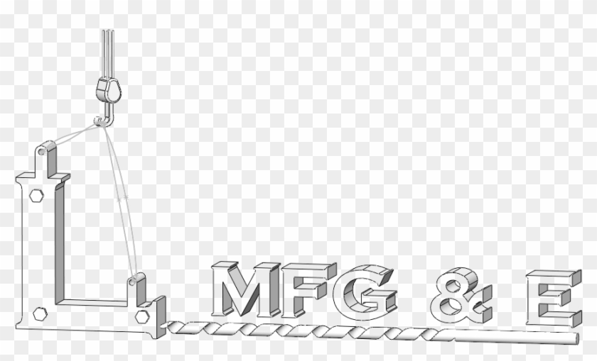 Lme Crane Hook Logo Rev - Technical Drawing Clipart