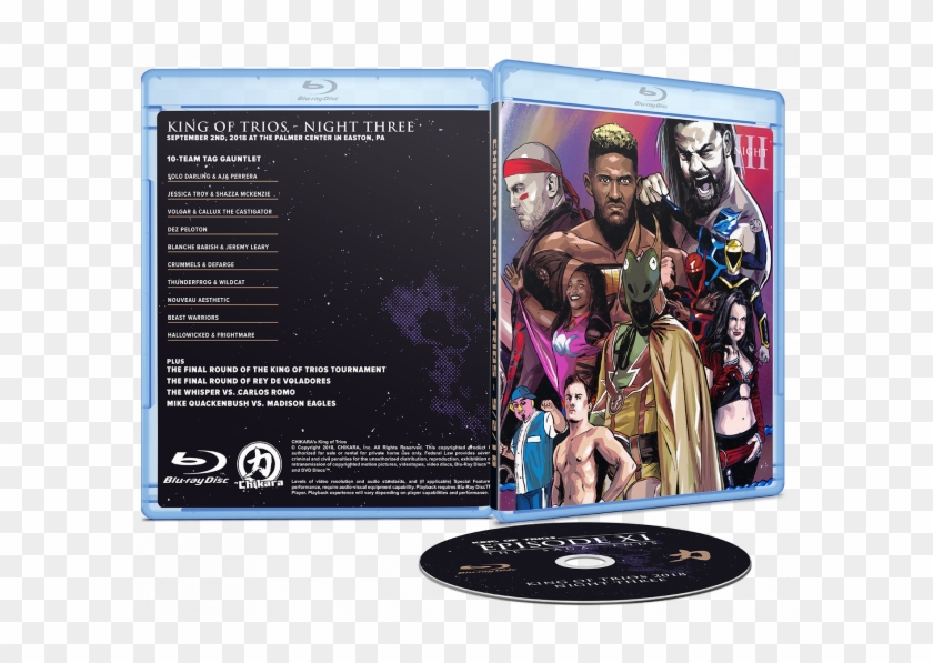 King Of Trios 2018 Night Three - Blu-ray Disc Clipart