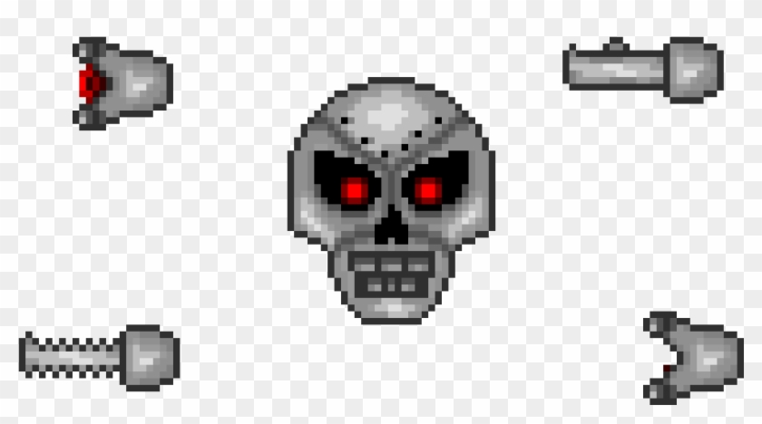 Skeletron Prime Limbs - Skull Clipart #3895277