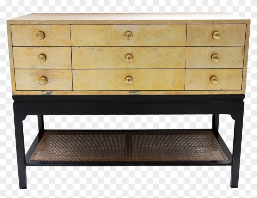 A Lovely 1950's Gold Leaf Chest Of Drawers Clipart #3896694