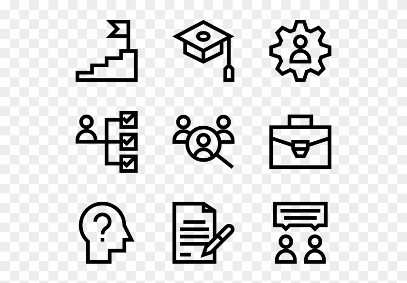 Head Hunting - White Icons Png Clipart