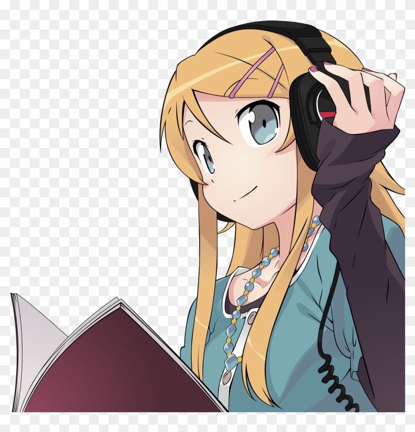 Is This Your First Heart - Anime Girl With Headphone Clipart #3896934