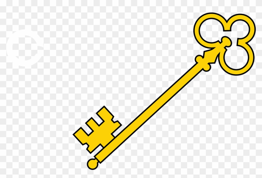 Golden Lock Free Graphic On Pixabay - Transparent Background Key Clipart - Png Download