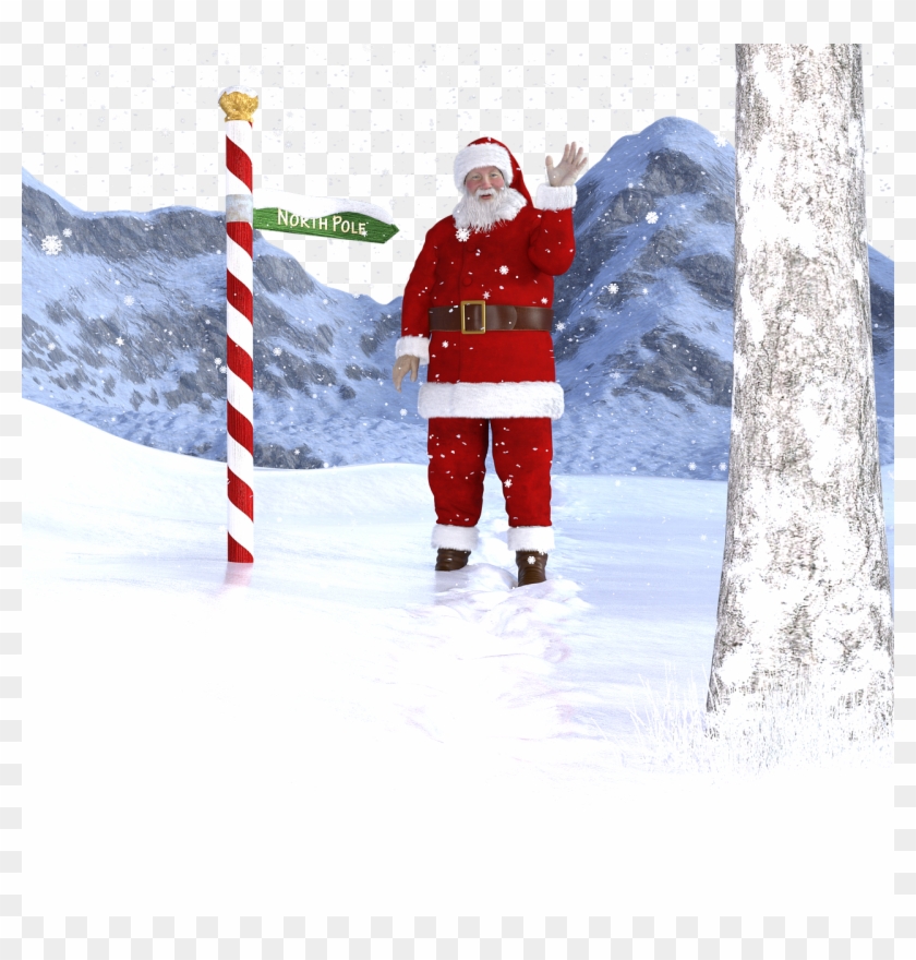 Christmas,santa Pole,boots,gifts, Clipart #3897155
