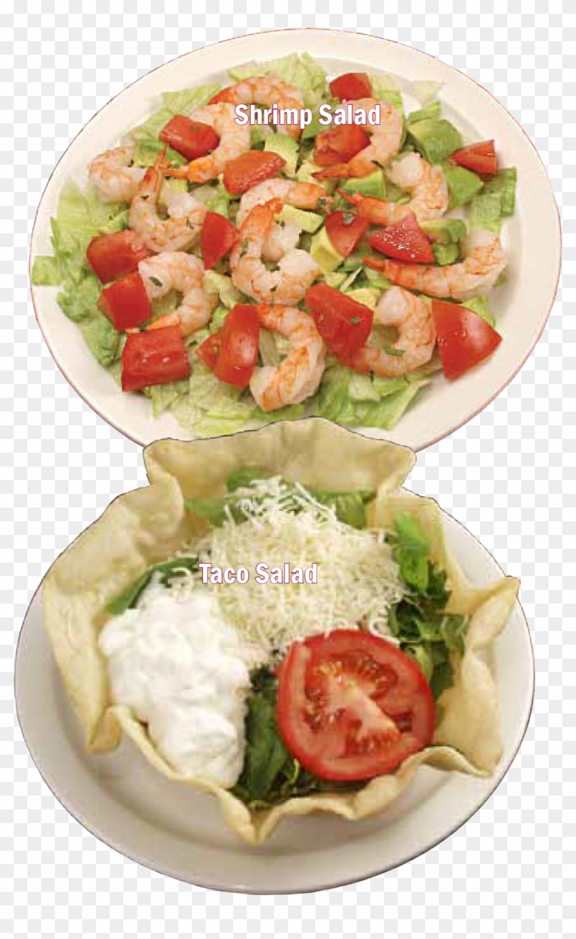 A Shrimp Salad And Taco Salad - Caesar Salad Clipart #3897822